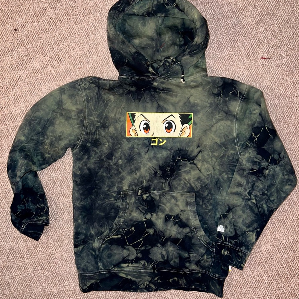 Hypland Hunter x Hunter Gon Eyes Green tie-dye hoodie - Picture 7 of 8